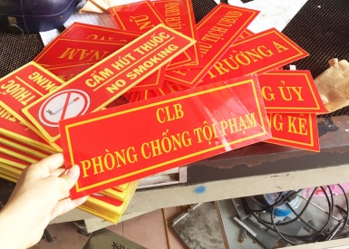 bảng mica số phòng