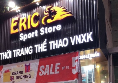 Mẫu bảng hiệu shop thể thao như thế nào thu hút khách hàng