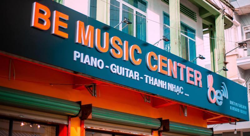 Thi công bảng hiệu trung tâm âm nhạc đẹp, hiện đại, thu hút học viên
