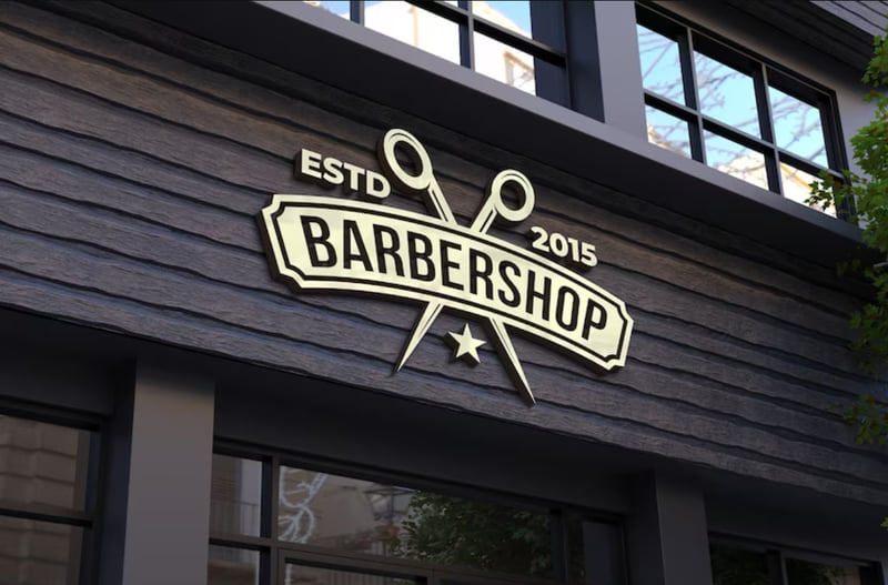 bảng hiệu barber shop
