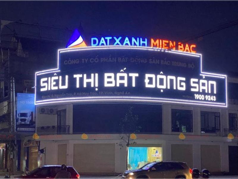 bảng hiệu công ty bất động sản