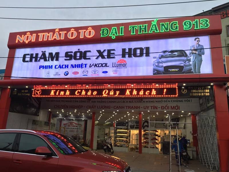 bảng hiệu gara ô tô