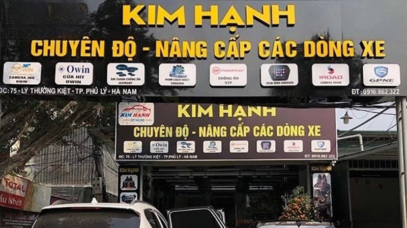 bảng hiệu gara ô tô