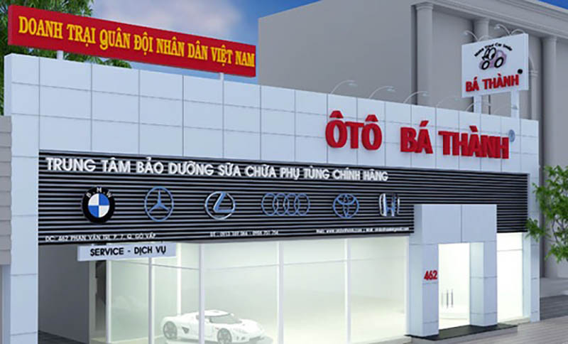 bảng hiệu gara ô tô