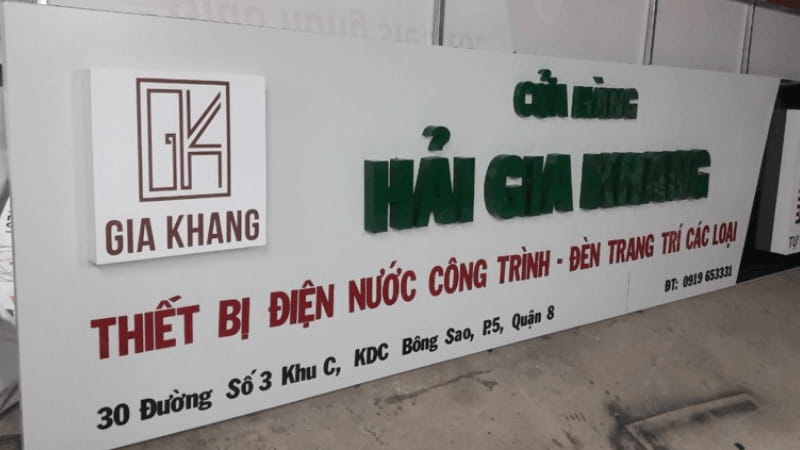 bảng hiệu mica chữ nổi hcm