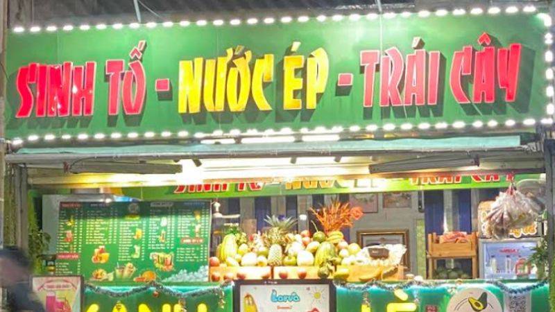 bảng hiệu nước ép sinh tố