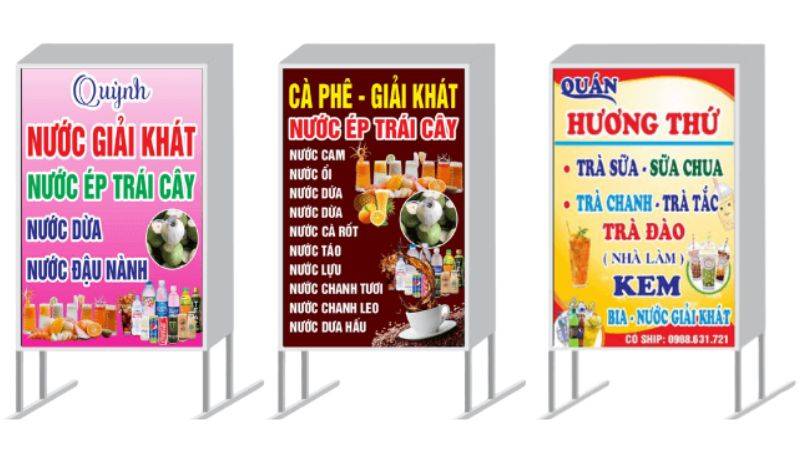 bảng hiệu nước giải khát