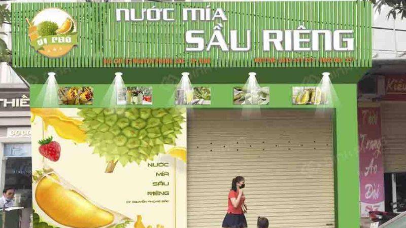 bảng hiệu nước mía đẹp