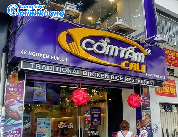 bảng hiệu cơm tấm