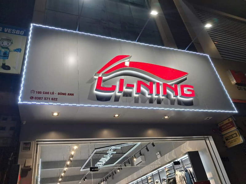 Bảng hiệu shop đồ thể thao