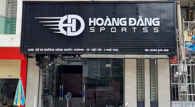 Bảng hiệu shop đồ thể thao