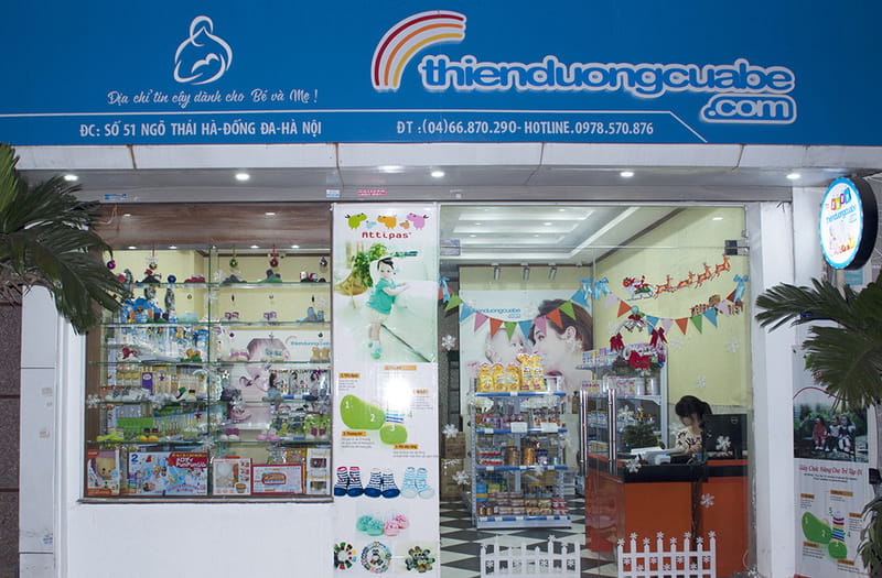 Bảng hiệu shop mẹ và bé