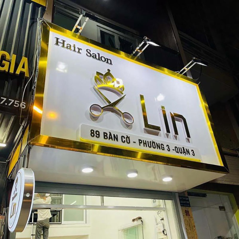 bảng hiệu tiệm tóc