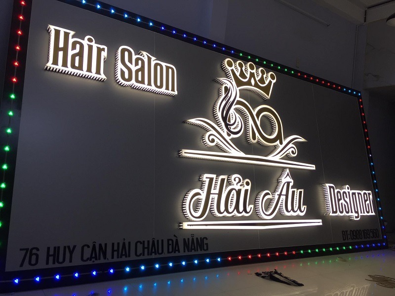 bảng hiệu tiệm tóc
