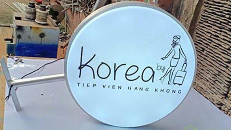 bảng hiệu tròn nhỏ