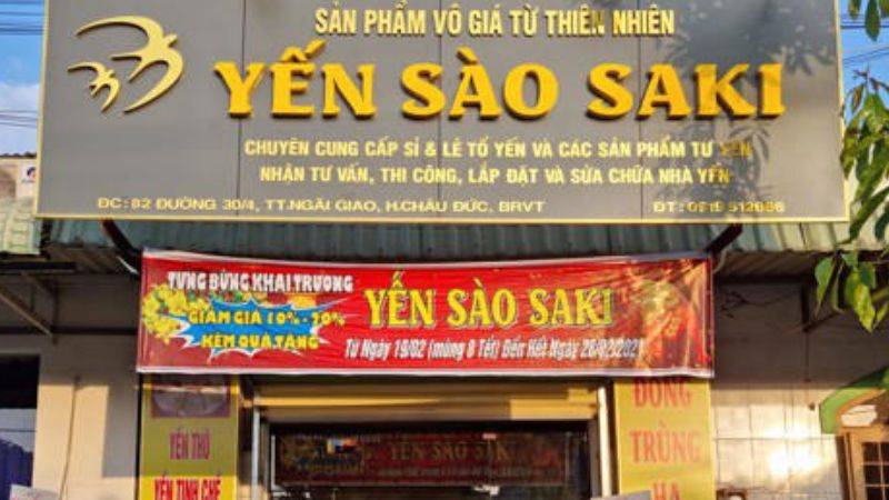 bảng hiệu yến xào