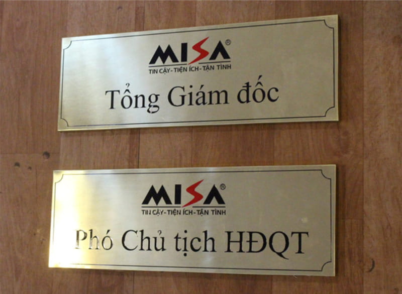 Bảng tên phòng ban