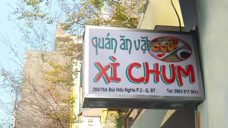 biển hiệu quán ăn