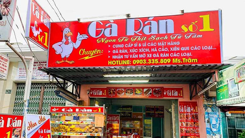 biển hiệu quán ăn
