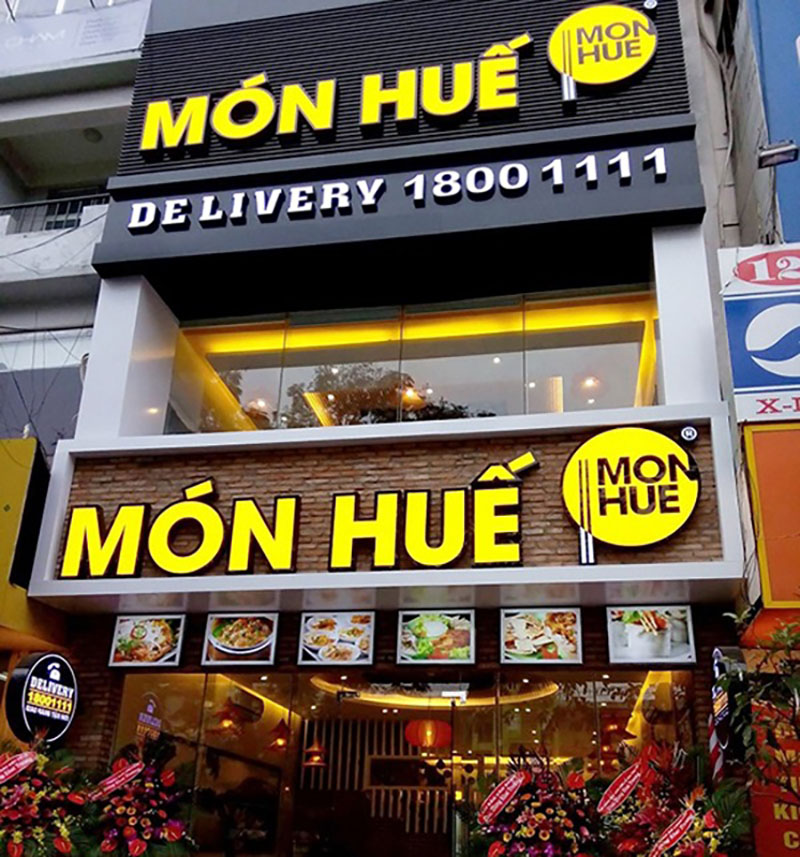 biển hiệu quán ăn