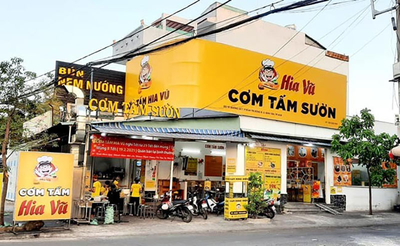 biển hiệu quán ăn
