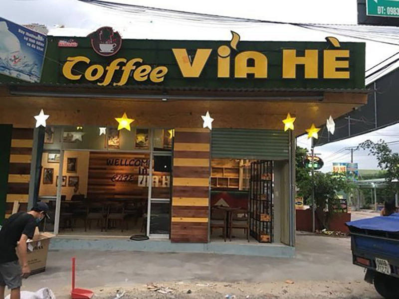 biển hiệu quán cafe