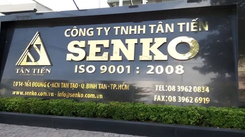 Bảng hiệu nhà máy chữ inox gương