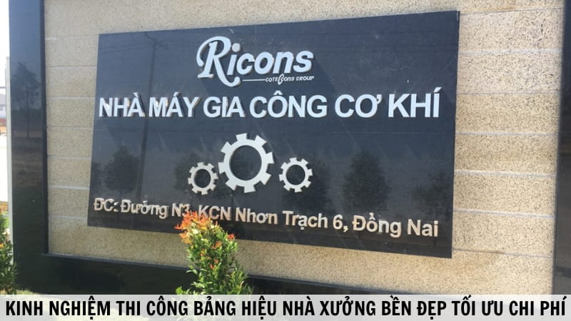 Kinh nghiệm làm bảng hiệu nhà xưởng