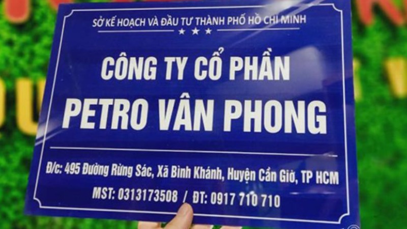 mẫu biển công ty