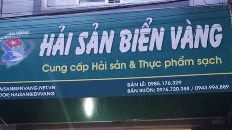 mẫu biển quảng cáo hải sản đẹp