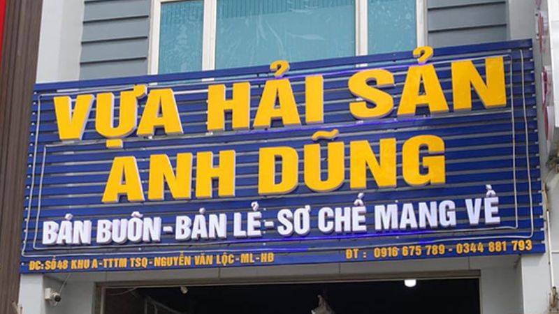 mẫu biển quảng cáo hải sản đẹp