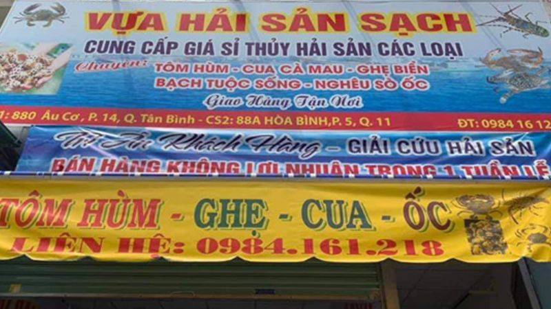 mẫu biển quảng cáo hải sản đẹp
