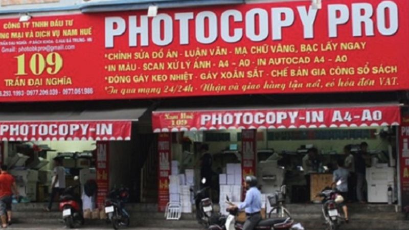 mẫu biển quảng cáo photocopy