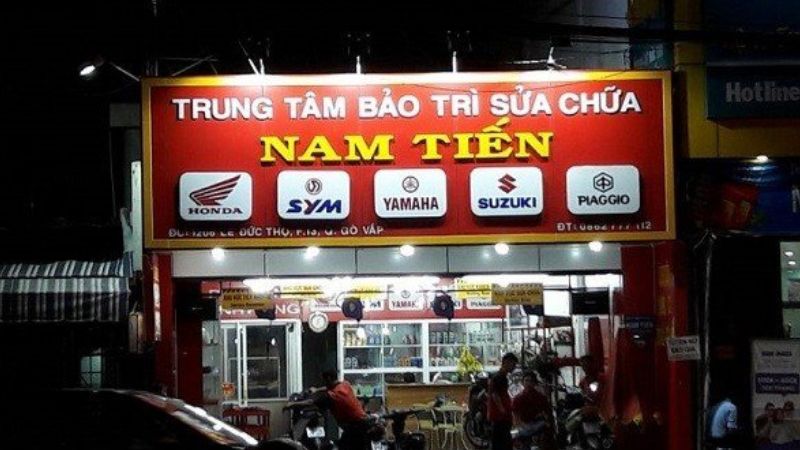 mẫu biển quảng cáo sửa chữa xe máy