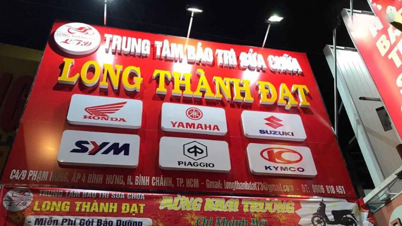 mẫu biển quảng cáo sửa chữa xe máy