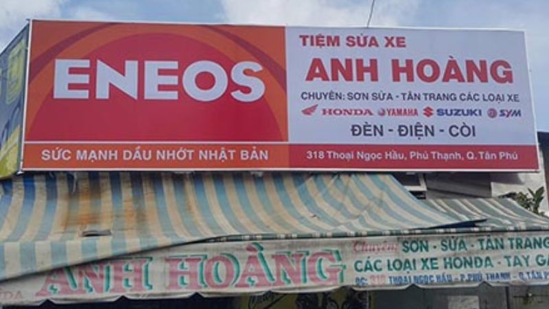 mẫu biển quảng cáo sửa chữa xe máy