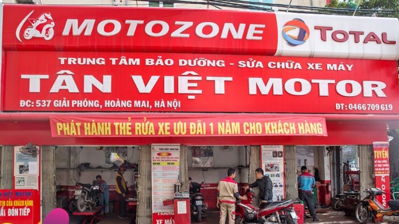 mẫu biển quảng cáo sửa chữa xe máy