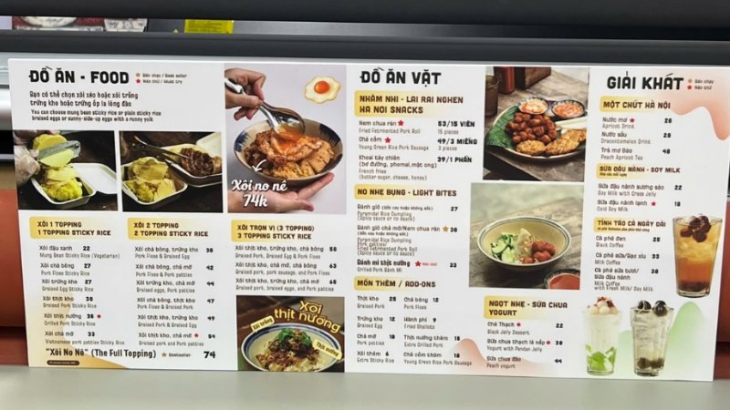 menu bồi formex