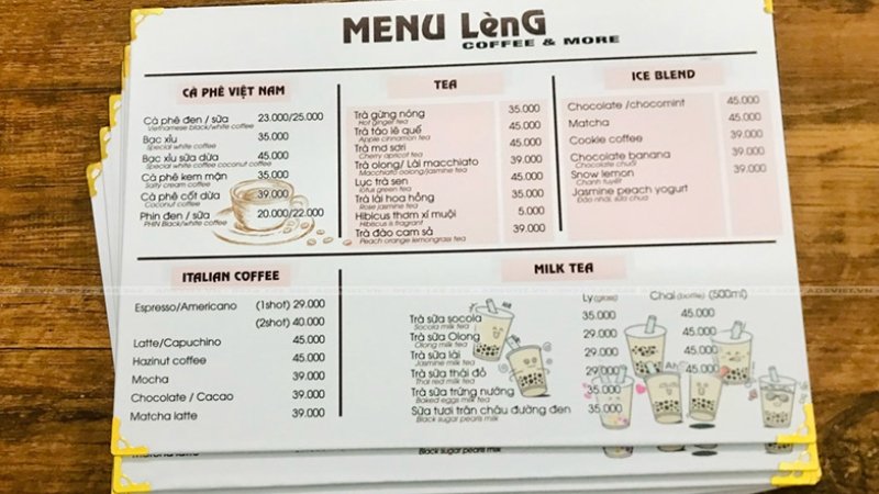 menu bồi formex