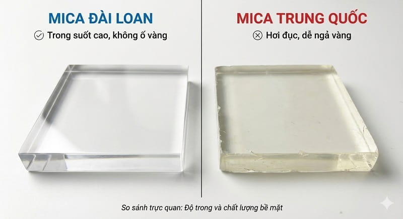 mica đài loan và mica trung quốc
