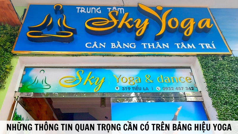 Bảng hiệu yoga