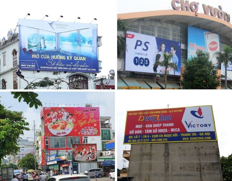 quy cách treo biển quảng cáo đúng quy định