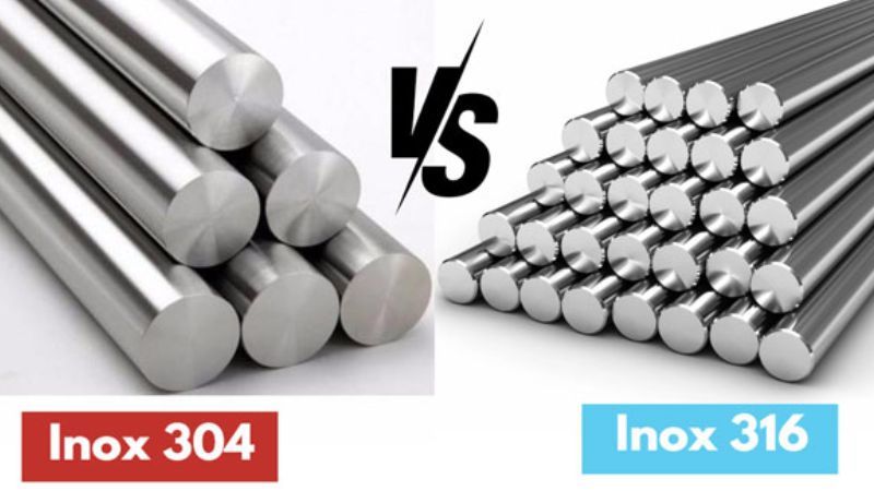 so sánh inox 304 và 316