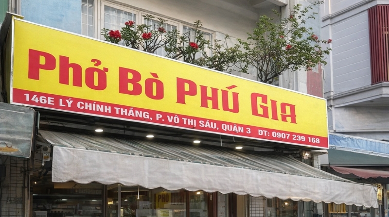 bảng hiệu quán phở