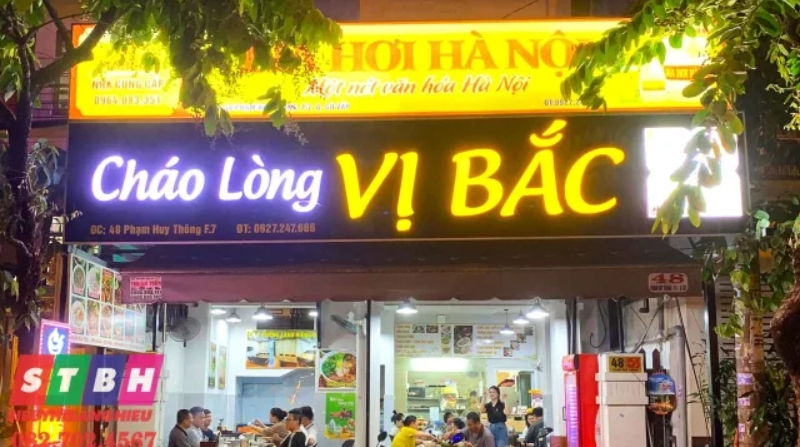 bảng hiệu quán cháo lòng