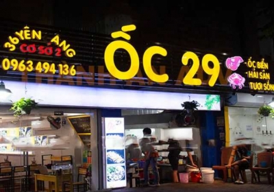 Mẫu Biển Hiệu Quán Ốc Đẹp Tạo Điểm Nhấn Thu Hút Khách Hiện Nay