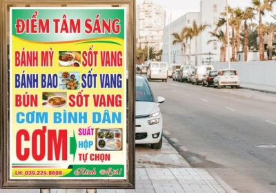 Biển Quảng Cáo Quán Ăn Sáng: Thu Hút Thực Khách Ngay Từ Cái Nhìn Đầu Tiên